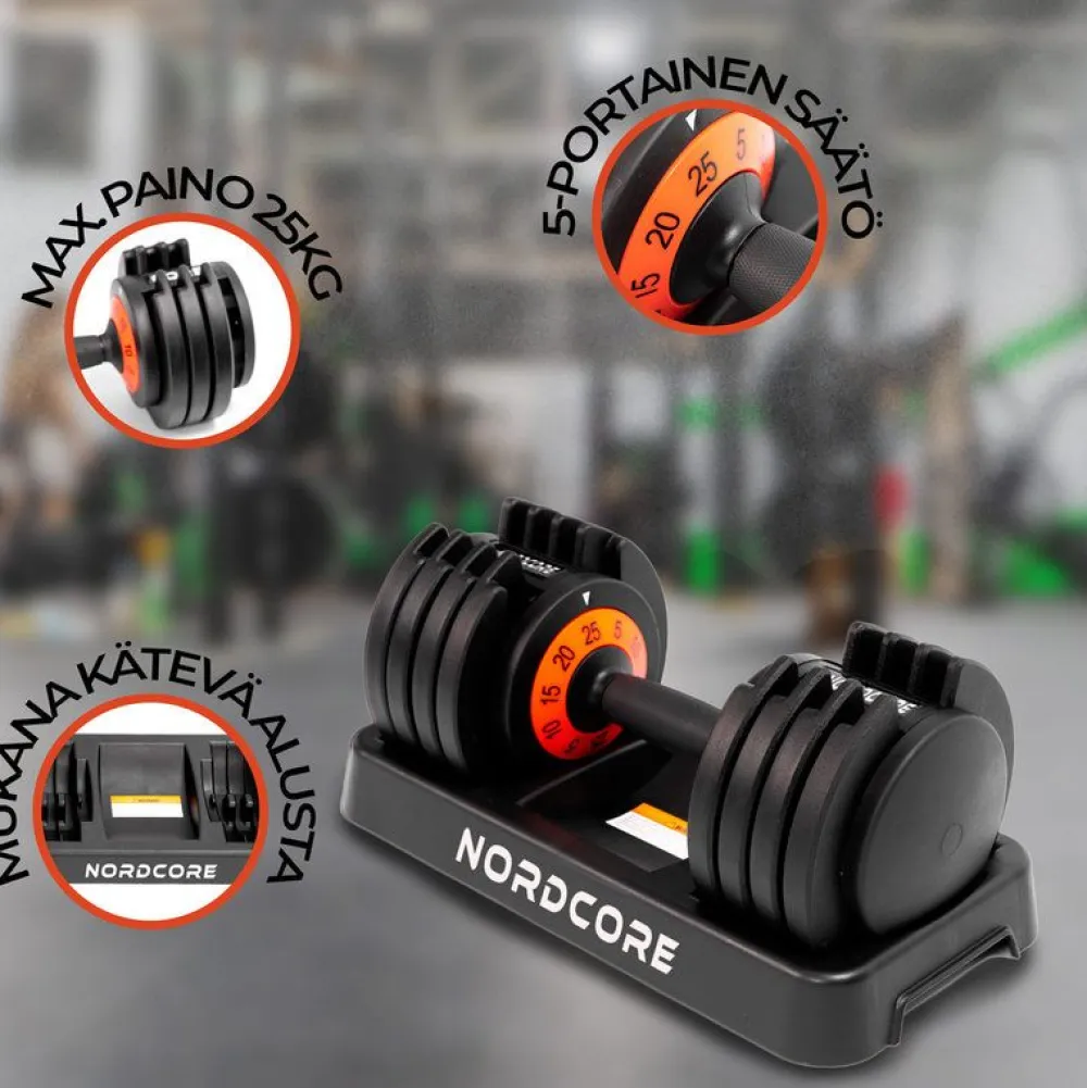 Discount Nordcore Säädettävä käsipaino Core 25kg