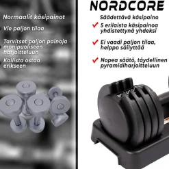 Sale Nordcore Säädettävä käsipaino Core 2kpl, 50kg
