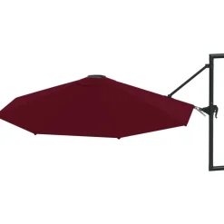 Best FinePRICE Seinäkiinnitteinen aurinkovarjo metallitangolla 300cm