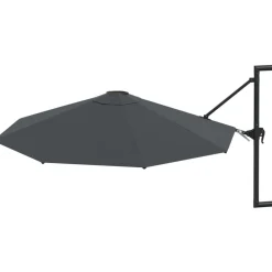 Sale FinePRICE Seinäkiinnitteinen aurinkovarjo 300 cm antrasiitti