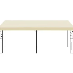 Outlet FinePRICE Seinään kiinnitettävä huvimaja 6x3x2,5 m kerma