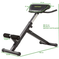 Clearance Tunturi Selkäpenkki CT40 Core Trainer kokoontaitettava max. 100 kg