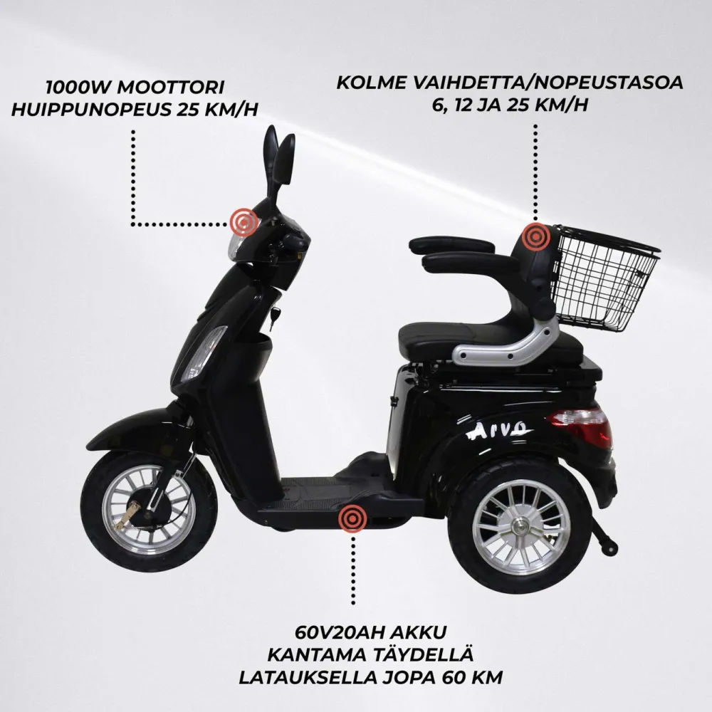 Clearance Arvo Senioriskootteri P300