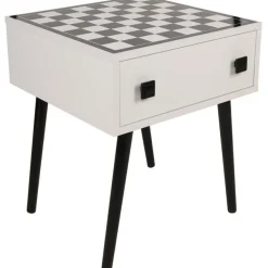 Linento Furniture Shakkipöytä Chesso, 50x50cm, musta/valkoinen