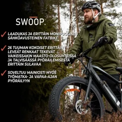 Sale Swoop Sähkömaastopyörä Fatbike Striker, 26x4