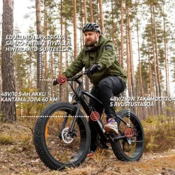 Sale Swoop Sähkömaastopyörä Fatbike Striker, 26x4