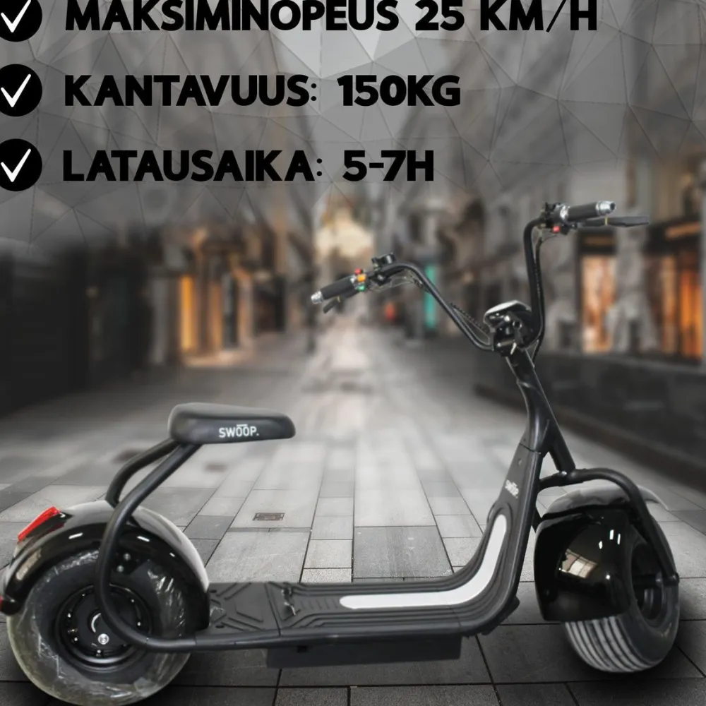 Discount Swoop Sähkömopo Cruiser N2 1000W eri värejä