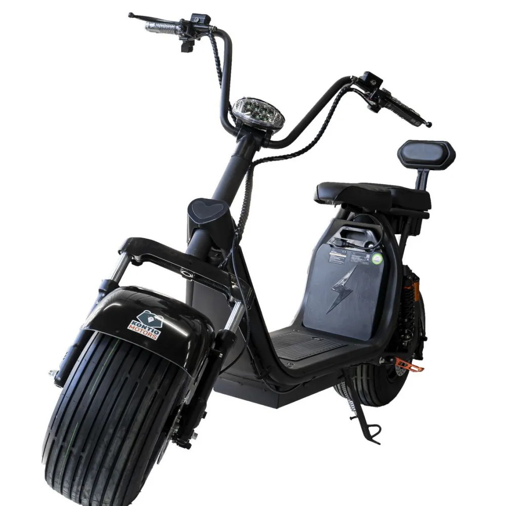 Outlet Kontio Motors Sähköskootteri Kontio Kruiser Long Range Black, kaksipaikkainen, eri vaihtoehtoja