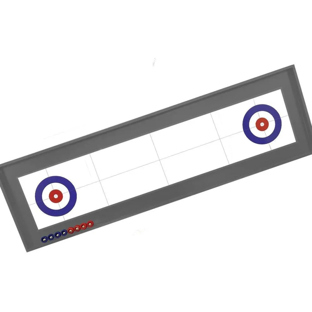 Discount Nordic Games Shuffleboard/curling-peli 2-in-1 , 115x34cm