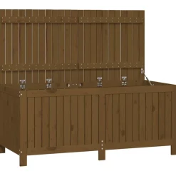 FinePRICE Säilytyslaatikko musta 76x42,5x54 cm, mänty