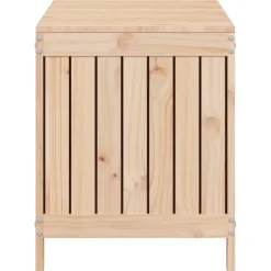 FinePRICE Säilytyslaatikko musta 76x42,5x54 cm, mänty