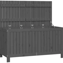 FinePRICE Säilytyslaatikko musta 76x42,5x54 cm, mänty