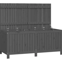 FinePRICE Säilytyslaatikko musta 76x42,5x54 cm, mänty
