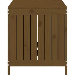FinePRICE Säilytyslaatikko musta 76x42,5x54 cm, mänty