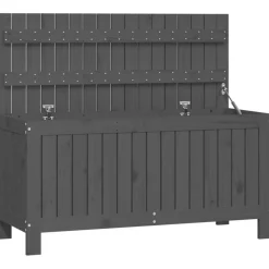 FinePRICE Säilytyslaatikko musta 76x42,5x54 cm, mänty