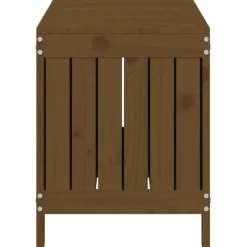 FinePRICE Säilytyslaatikko musta 76x42,5x54 cm, mänty