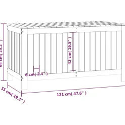 FinePRICE Säilytyslaatikko musta 76x42,5x54 cm, mänty