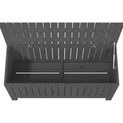 FinePRICE Säilytyslaatikko musta 76x42,5x54 cm, mänty