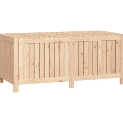 FinePRICE Säilytyslaatikko musta 76x42,5x54 cm, mänty
