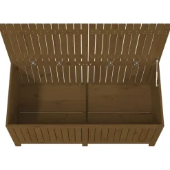 FinePRICE Säilytyslaatikko musta 76x42,5x54 cm, mänty