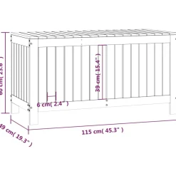 FinePRICE Säilytyslaatikko musta 76x42,5x54 cm, mänty