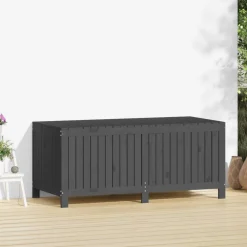FinePRICE Säilytyslaatikko musta 76x42,5x54 cm, mänty