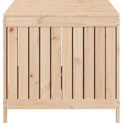FinePRICE Säilytyslaatikko musta 76x42,5x54 cm, mänty