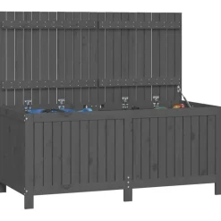 FinePRICE Säilytyslaatikko musta 76x42,5x54 cm, mänty