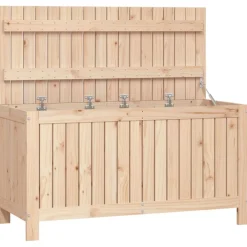 FinePRICE Säilytyslaatikko musta 76x42,5x54 cm, mänty