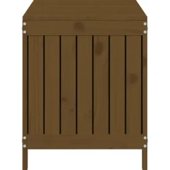 FinePRICE Säilytyslaatikko musta 76x42,5x54 cm, mänty