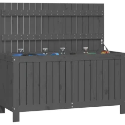 FinePRICE Säilytyslaatikko musta 76x42,5x54 cm, mänty
