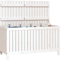 FinePRICE Säilytyslaatikko musta 76x42,5x54 cm, mänty