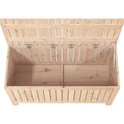 FinePRICE Säilytyslaatikko musta 76x42,5x54 cm, mänty