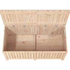 FinePRICE Säilytyslaatikko musta 76x42,5x54 cm, mänty