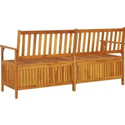 Sale FinePRICE Säilytyspenkki 148 cm, akaasiapuu Ruskea