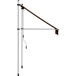 Sale FinePRICE Sisäänkelattava markiisi 100 cm oranssi/ruskea
