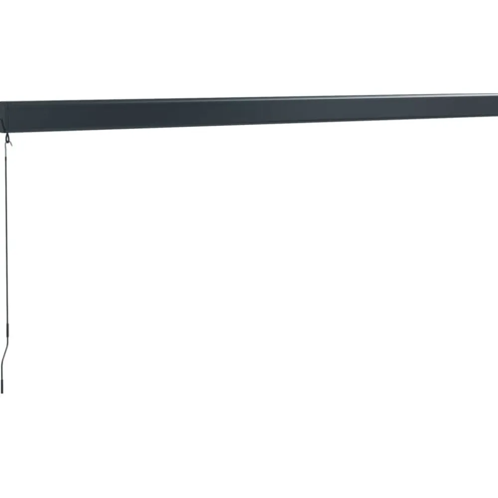 Outlet FinePRICE Sisäänkelattava markiisi keltavalkoinen 4,5x3 m kangas/alumiini
