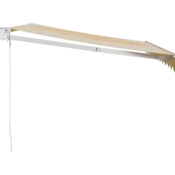 Discount FinePRICE Sisäänkelattava markiisi keltavalk. 3,5x2,5 m kangas/alumiini