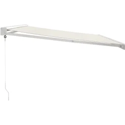 Discount FinePRICE Sisäänkelattava markiisi kerma 4x3 m kangas/alumiini