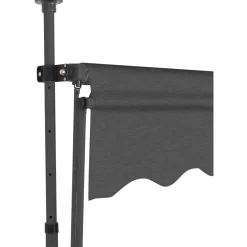 New FinePRICE Sisäänkelattava markiisi ledillä 350 cm antrasiitti