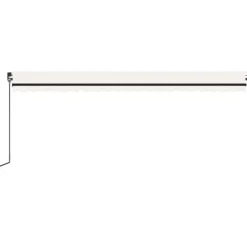 Outlet FinePRICE Sisäänkelattava markiisi 2 LED/tuulisensori 300x250 cm sininen/valkoinen
