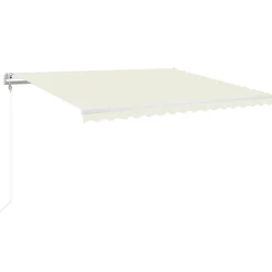 Best FinePRICE Sisäänkelattava markiisi LED/tuulisensori 300x250cm keltainen/valkoinen