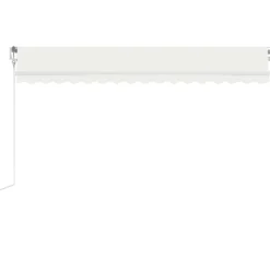 Best FinePRICE Sisäänkelattava markiisi LED/tuulisensori 300x250cm keltainen/valkoinen