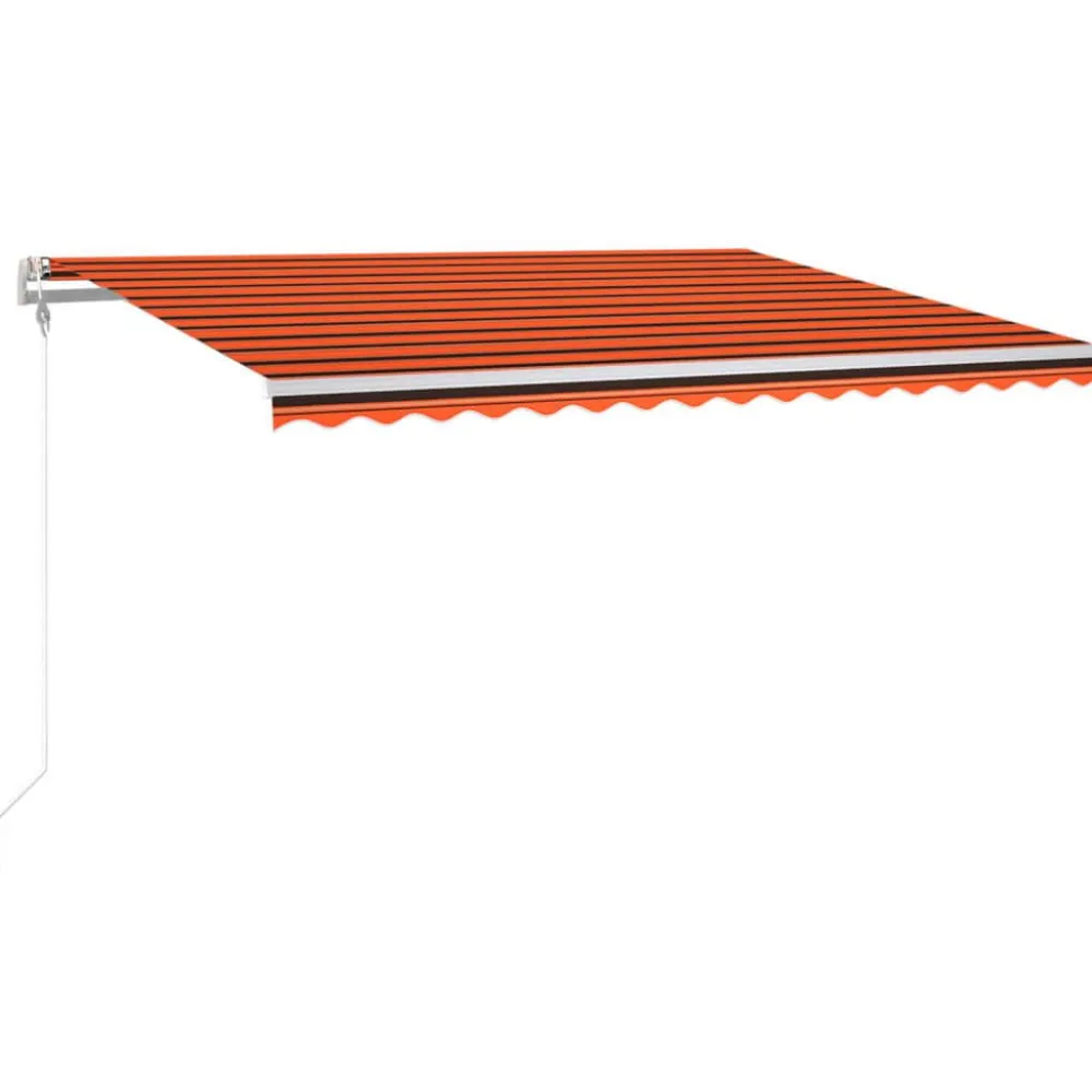 Best FinePRICE Sisäänkelattava markiisi LED/tuulisensori 300x250cm keltainen/valkoinen