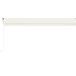Best FinePRICE Sisäänkelattava markiisi LED/tuulisensori 300x250cm keltainen/valkoinen
