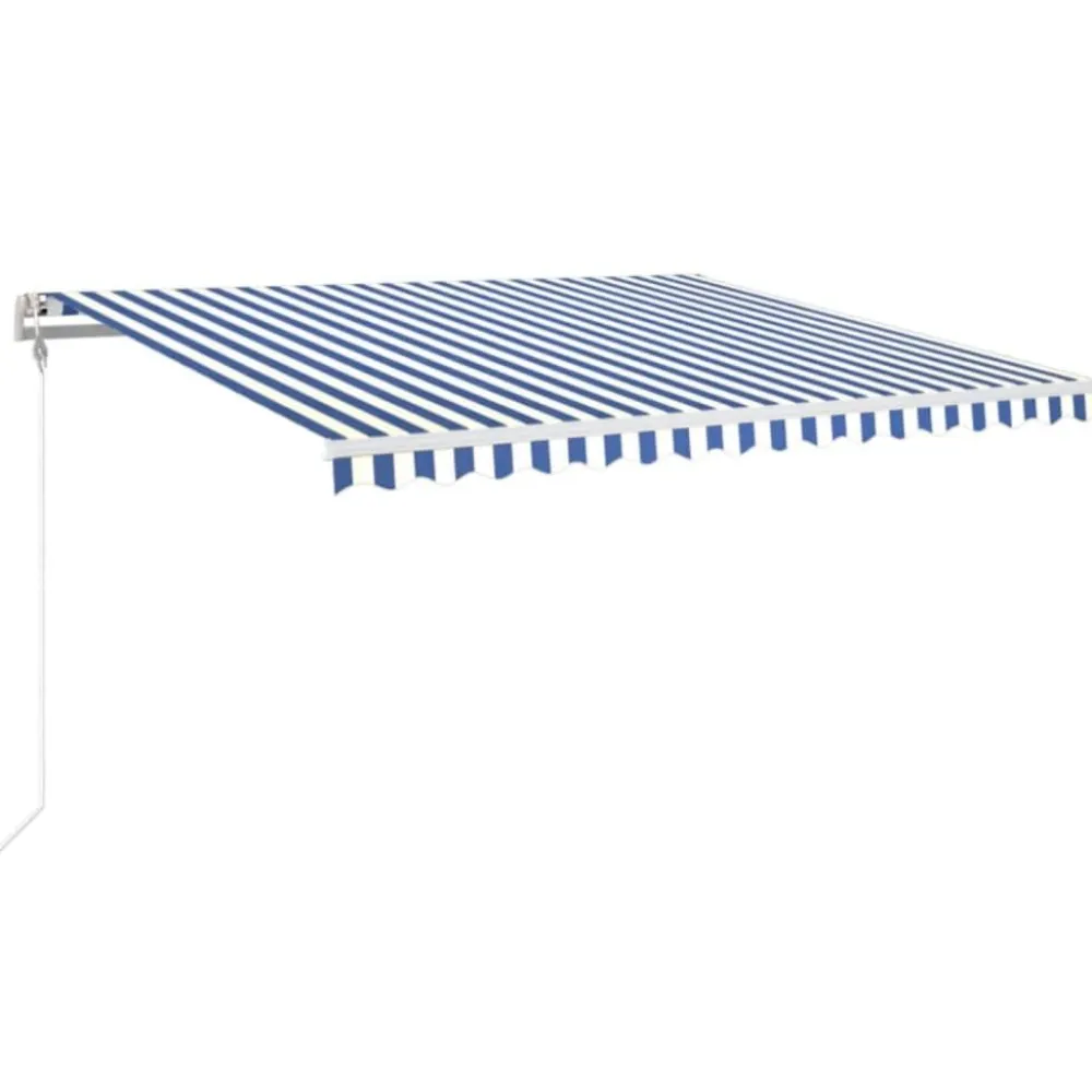 Best FinePRICE Sisäänkelattava markiisi LED/tuulisensori 300x250cm keltainen/valkoinen