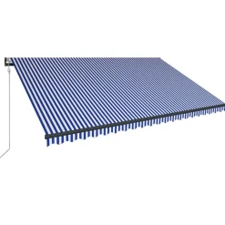 Best FinePRICE Sisäänkelattava markiisi LED/tuulisensori 300x250cm keltainen/valkoinen