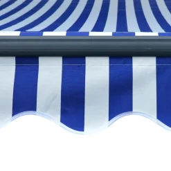 Best FinePRICE Sisäänkelattava markiisi LED/tuulisensori 300x250cm keltainen/valkoinen