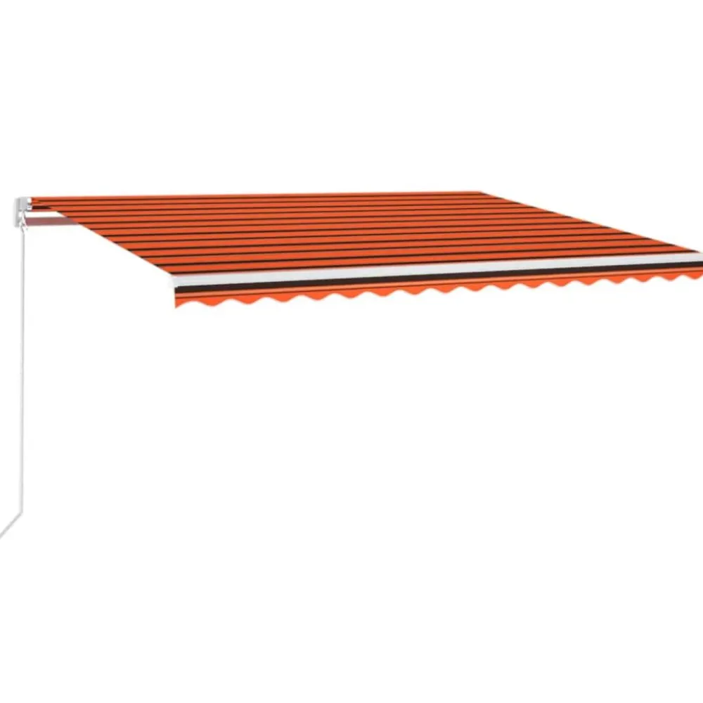 Best FinePRICE Sisäänkelattava markiisi LED/tuulisensori 300x250cm keltainen/valkoinen