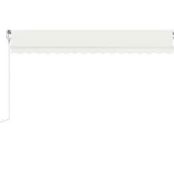 Best FinePRICE Sisäänkelattava markiisi LED/tuulisensori 300x250cm keltainen/valkoinen